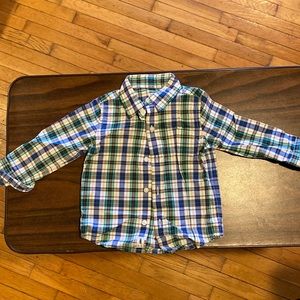 Janie & Jack Boy Plaid Button Up (Never Worn - EXCELLENT CONDITION)